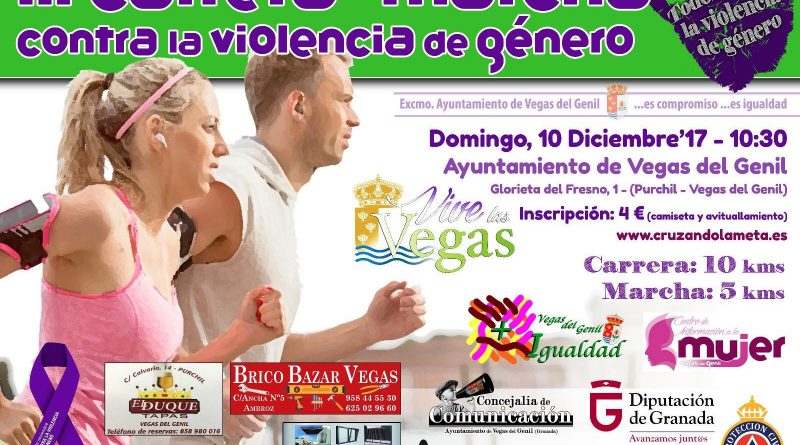 Vegas del Genil organiza una carrera de 10 kilómetros contra la violencia de género