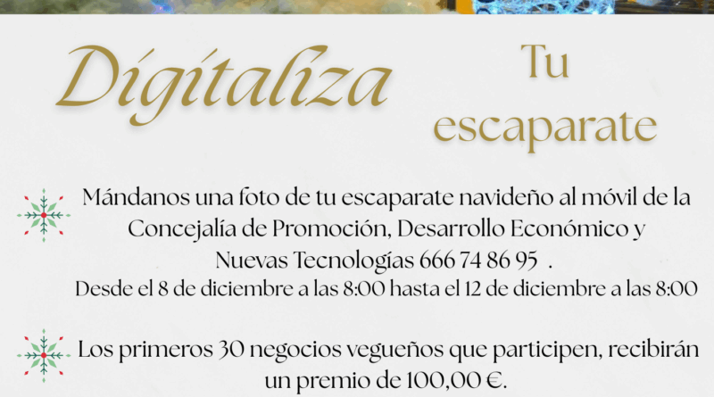 Campaña de Fomento del Comercio Local – Digitaliza tu Escaparate